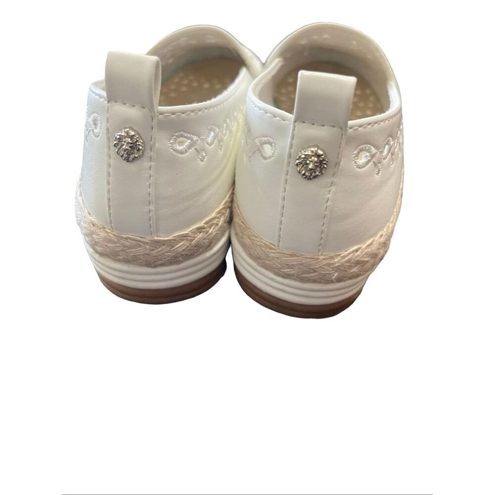 Anne Klein Womens White Laser-Cut Iflex Espadrille Perforated Flat Shoes Size 8 - Picture 5 of 8